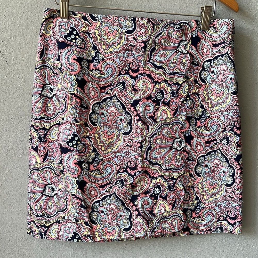 Talbots Multicolor Paisley Skirt